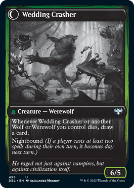 Wolfkin Outcast // Wedding Crasher [Innistrad: Double Feature] (DBL 496)