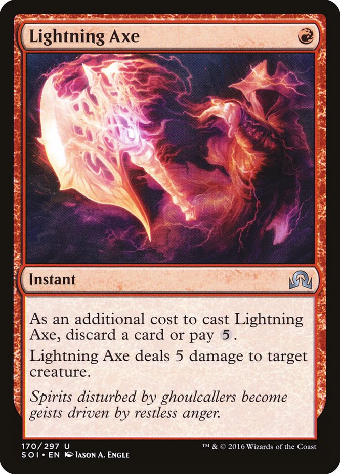 Lightning Axe [Shadows over Innistrad] (SOI 170)