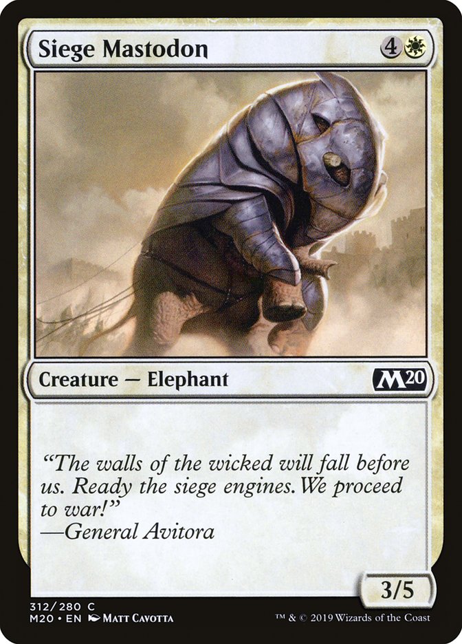 Siege Mastodon [Core Set 2020] (M20 312)