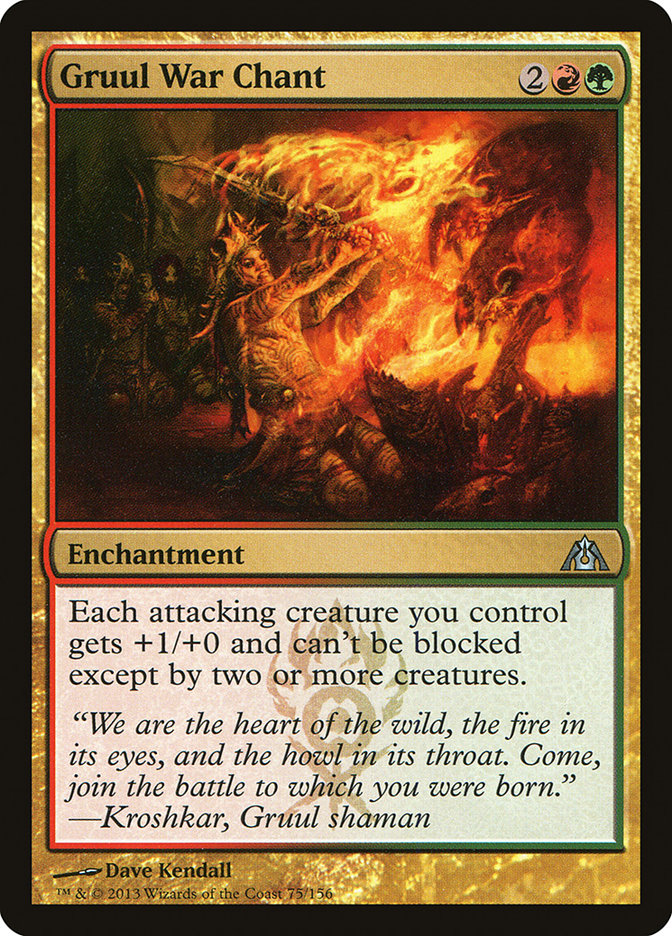 Gruul War Chant [Dragon's Maze] (DGM 75)