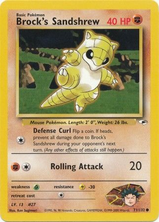 Brock's Sandshrew (71/132) [Gym Heroes]
