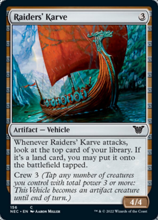 Raiders' Karve [Kamigawa: Neon Dynasty Commander] (NEC 156)