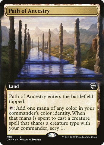 Path of Ancestry (Extended Art) [Commander Legends] (CMR 708)