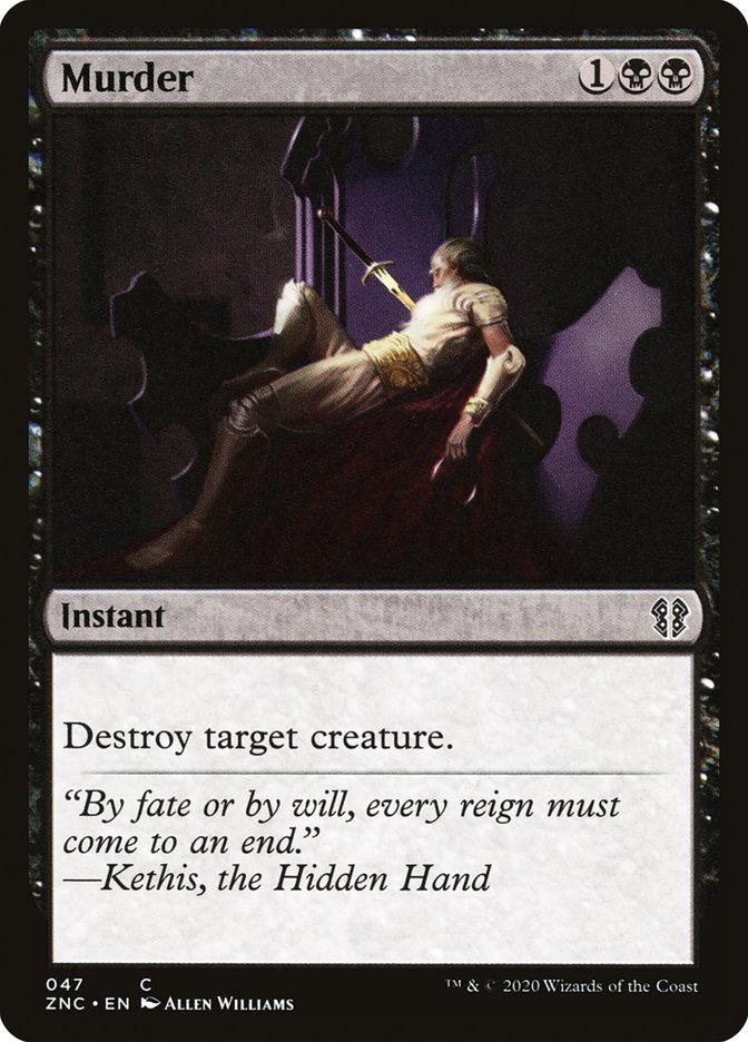 Murder [Zendikar Rising Commander] (ZNC 47)