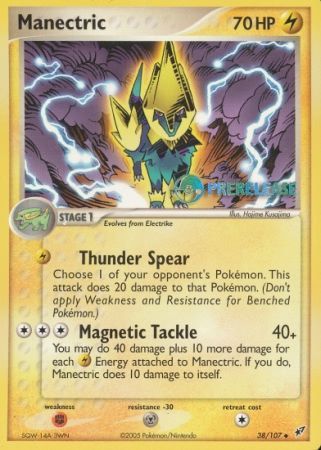 Manectric EX (Deoxys Prerelease Promo) (38/107) [Nintendo: Black Star Promos]