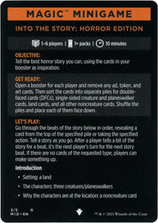 Into the Story: Horror Edition (Magic Minigame) [Innistrad: Midnight Hunt Minigame] (MMID 3)