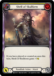 Shrill of Skullform (Yellow) [EVR117] 1st Edition Rainbow Foil