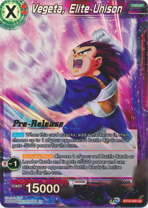 Vegeta, Elite Unison [BT10-005]