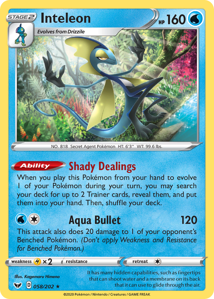 Inteleon (58/202) [Sword & Shield: Base Set]