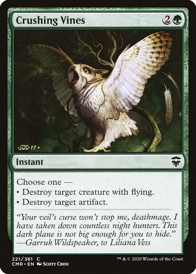 Crushing Vines [Commander Legends] (CMR 221)