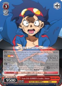 Team DAI-GURREN's Leader, Simon (GL/S52-E062) [Gurren Lagann]