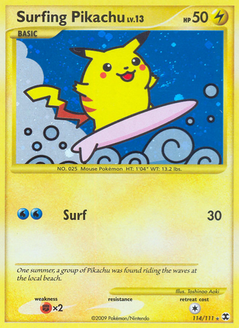 Surfing Pikachu (114/111) [Rising Rivals]