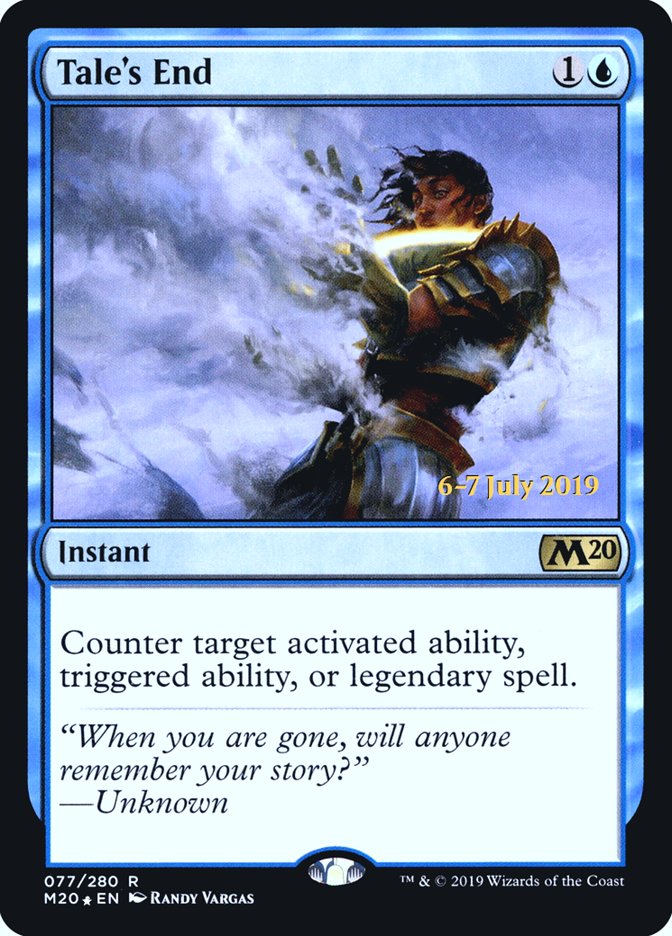 Tale's End  [Core Set 2020 Prerelease Promos] (PM20 77S)