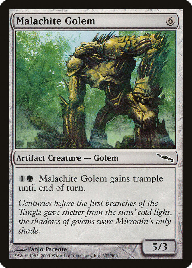 Malachite Golem [Mirrodin] (MRD 202)