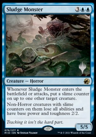 Sludge Monster (Promo Pack) [Innistrad: Midnight Hunt Promo Pack] (PMID 76)