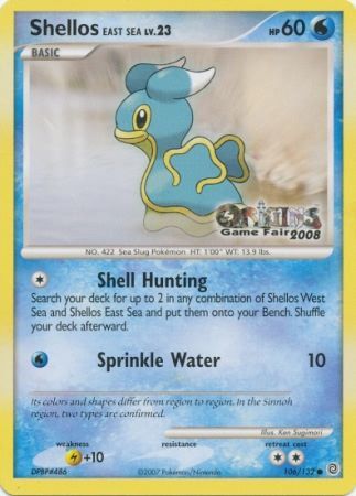 Shellos East Sea (Origins Game Fair 2008) (106/132) [Nintendo: Black Star Promos]