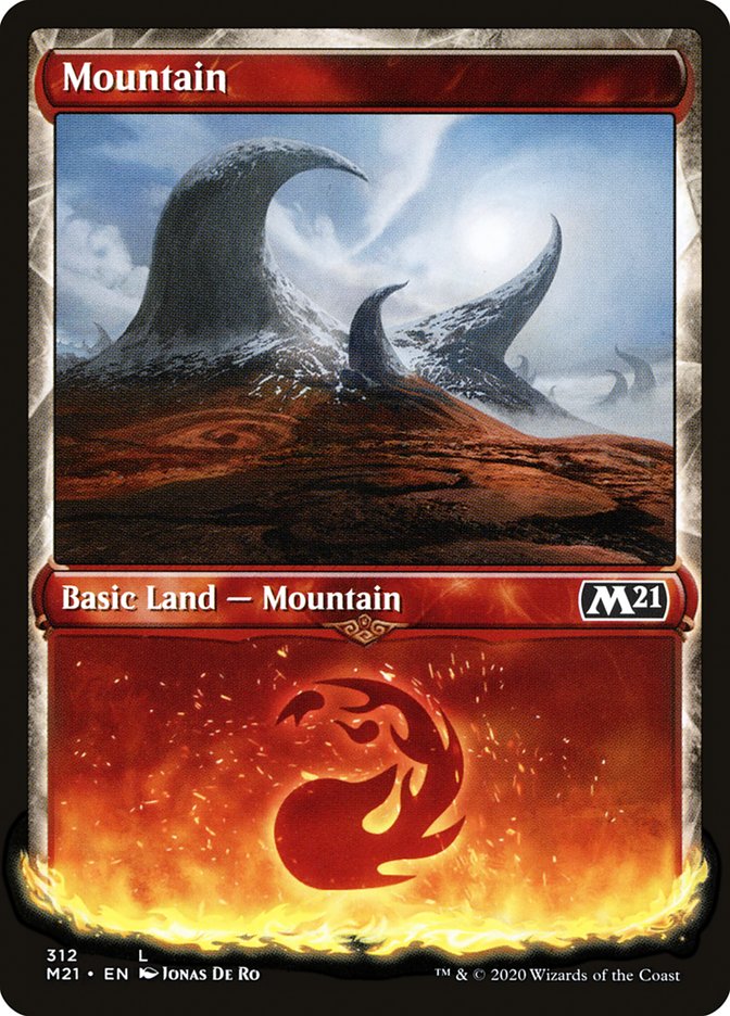 Mountain (#312) (Showcase) [Core Set 2021] (M21 312)