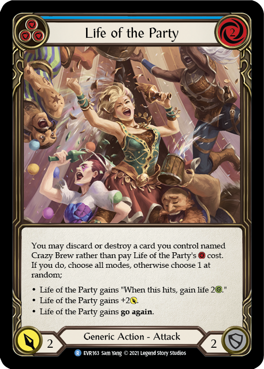 Life of the Party (Blue) [EVR163] 1st Edition Rainbow Foil