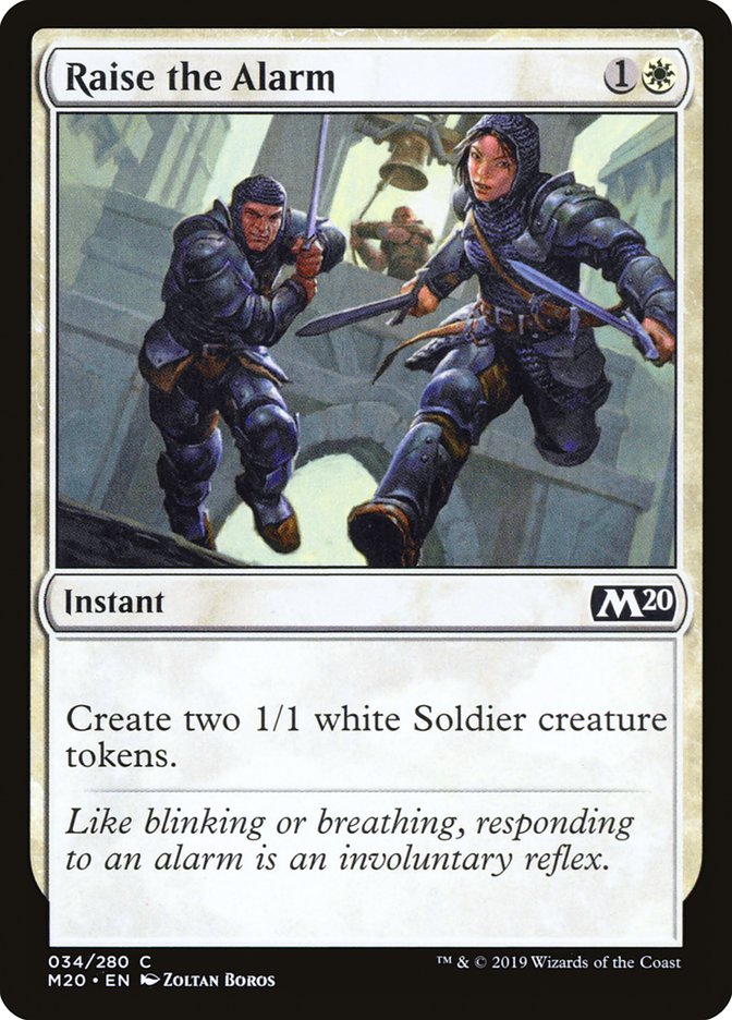 Raise the Alarm [Core Set 2020] (M20 34)