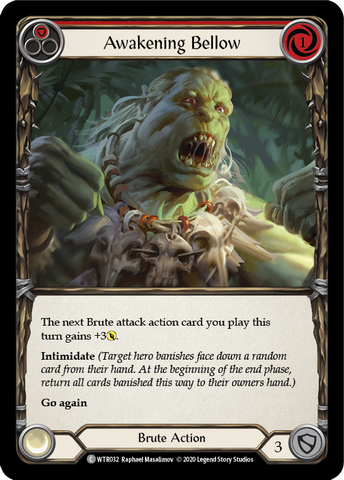 Awakening Bellow (Red) [WTR032] Unlimited Rainbow Foil