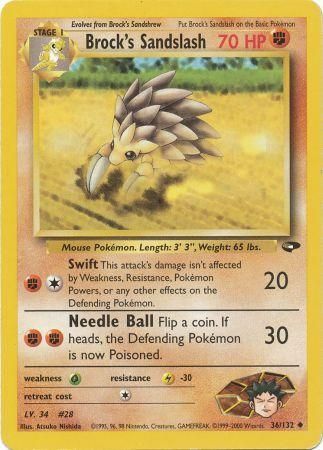 Brock's Sandslash (36/132) [Gym Challenge]