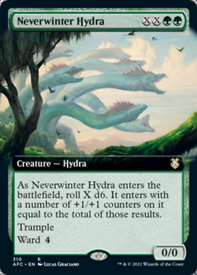 Neverwinter Hydra (Extended) [Dungeons & Dragons: Adventures in the Forgotten Realms Commander] (AFC 310)