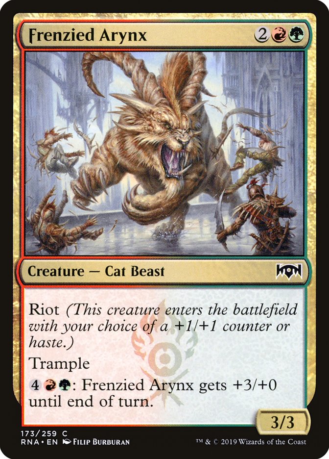Frenzied Arynx [Ravnica Allegiance] (RNA 173)