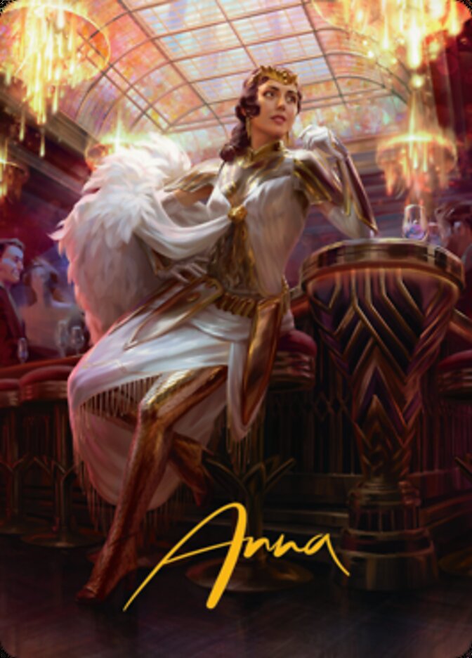 Elspeth Resplendent 1 Art Card (Gold-Stamped Signature) [Streets of New Capenna Art Series] (ASNC 3)