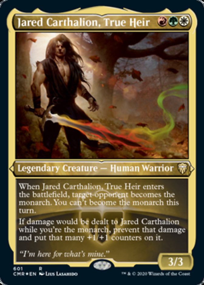 Jared Carthalion, True Heir [Commander Legends Etched] (PCMR 601)