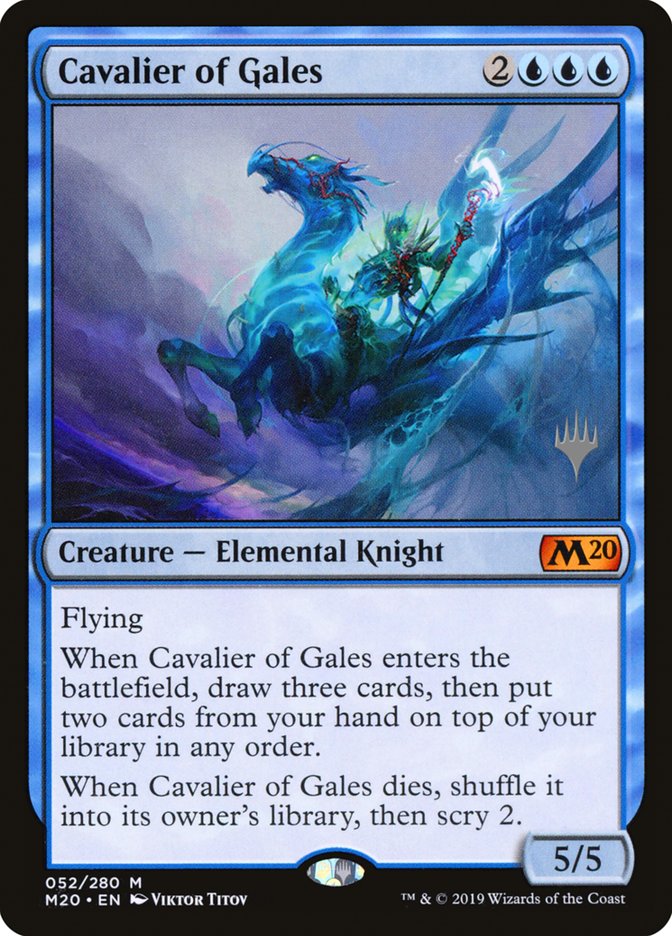 Cavalier of Gales (Promo Pack) [Core Set 2020 Promos] (PM20 52P)