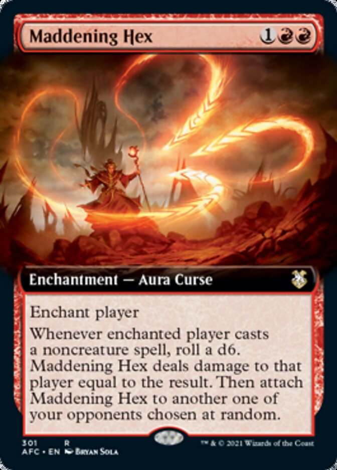 Maddening Hex (Extended) [Dungeons & Dragons: Adventures in the Forgotten Realms Commander] (AFC 301)