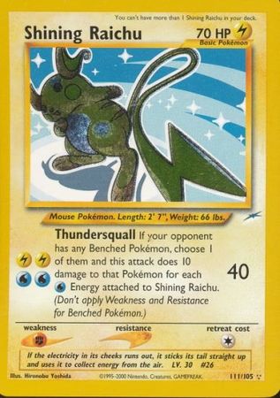 Shining Raichu (111/105) [Neo Destiny]