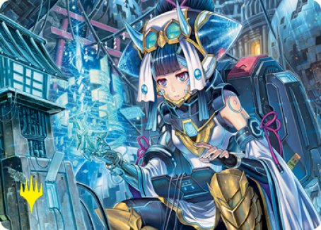 Covert Technician Art Card (Gold-Stamped Signature) [Kamigawa: Neon Dynasty Art Series] (ANEO 51)
