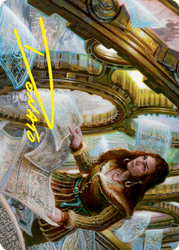 Cartographer's Survey Art Card (Gold-Stamped Signature) [Innistrad: Crimson Vow Art Series] (AVOW 51)