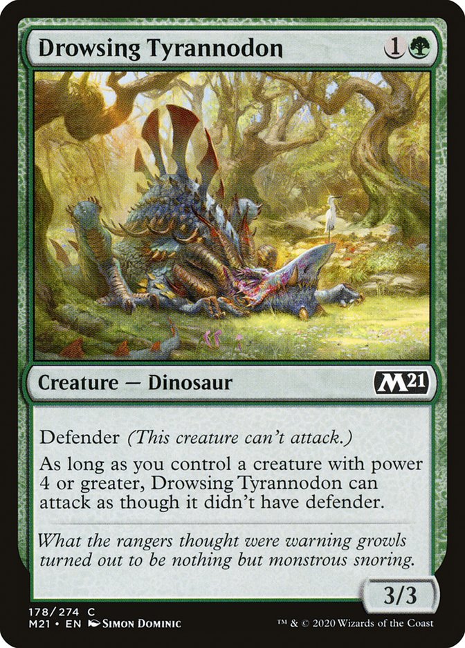 Drowsing Tyrannodon [Core Set 2021] (M21 178)