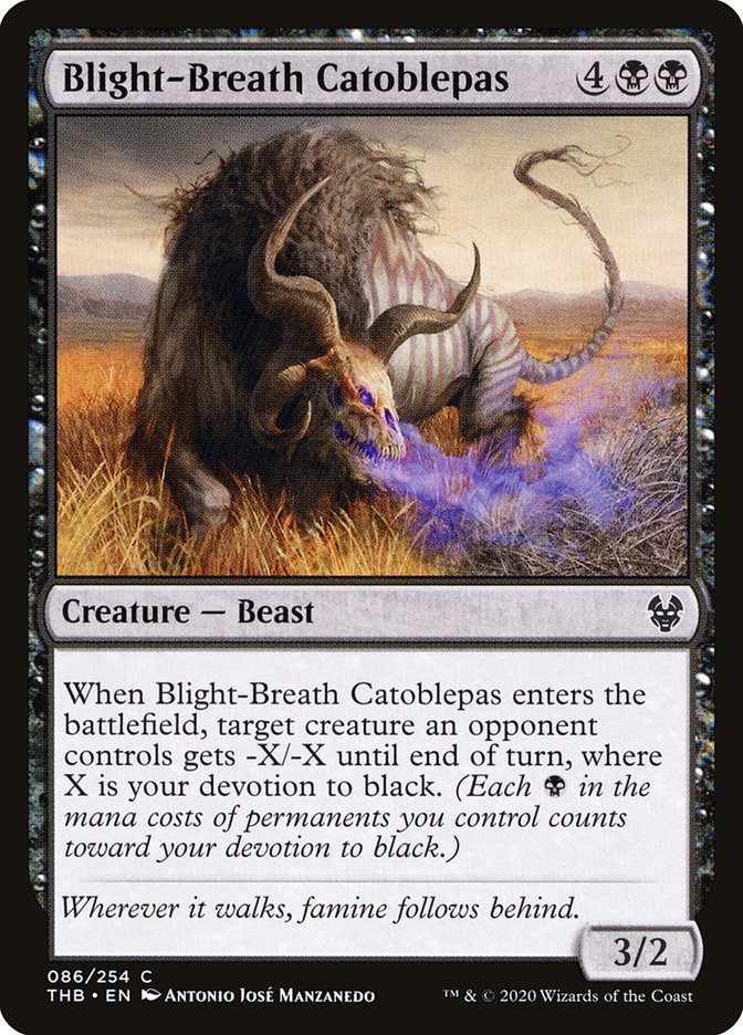 Blight-Breath Catoblepas [Theros Beyond Death] (THB 86)