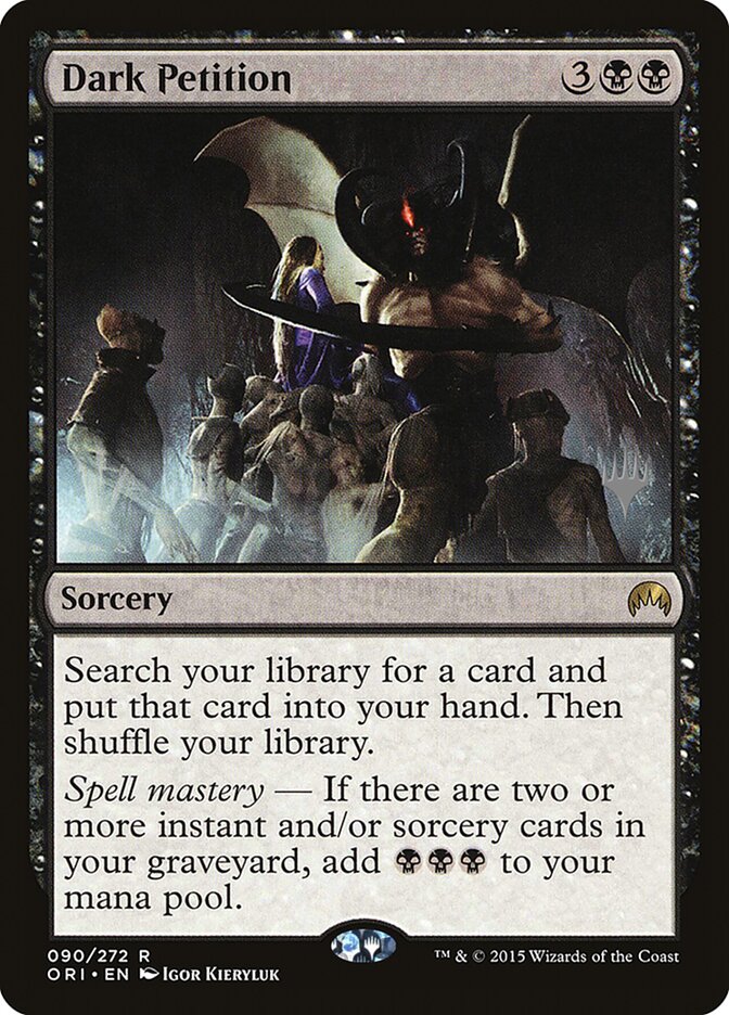 Dark Petition (Promo Pack) [Kaldheim Promo Pack] (PKHM 90P)