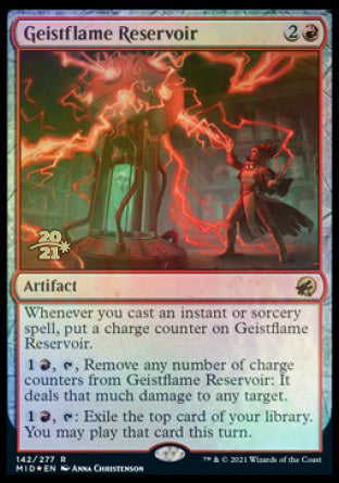 Geistflame Reservoir [Innistrad: Midnight Hunt Prerelease Promos] (PMID 142)