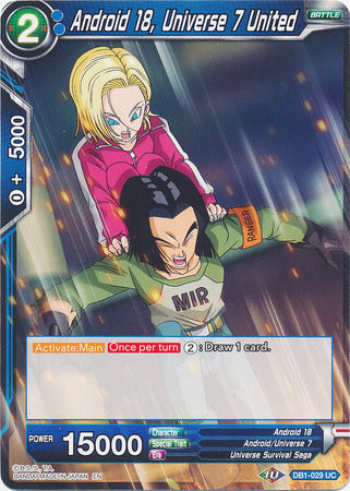 Android 18, Universe 7 United [DB1-029]