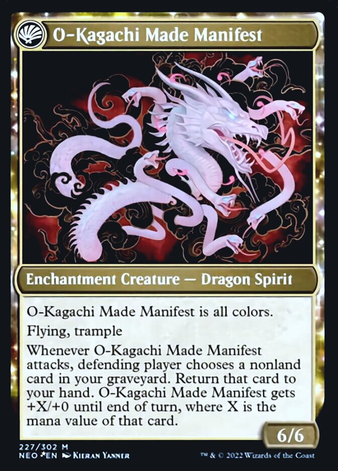 The Kami War // O-Kagachi Made Manifest [Kamigawa: Neon Dynasty Prerelease Promos] (PNEO 227)