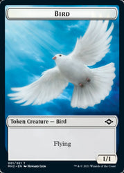 Bird Token // Treasure Token (#20) [Modern Horizons 2 Tokens] (TMH2 1)