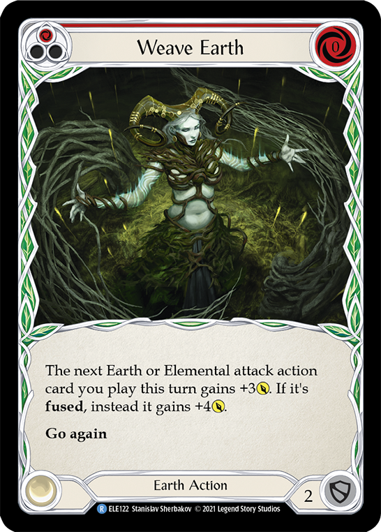 Weave Earth (Red) [ELE122] 1st Edition Normal