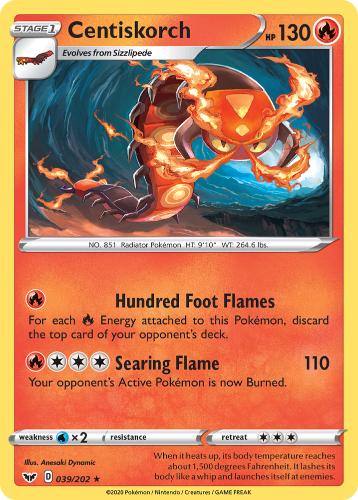 Centiskorch (39/202) [Sword & Shield: Base Set]