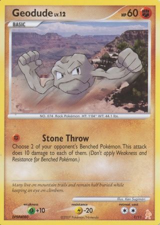 Geodude (1/11) [Diamond & Pearl: Trainer Kit]
