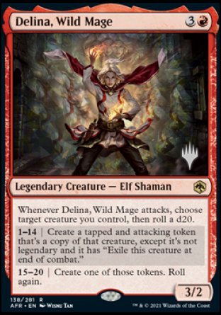 Delina, Wild Mage (Promo Pack) [Dungeons & Dragons: Adventures in the Forgotten Realms Promos] (PAFR 138)