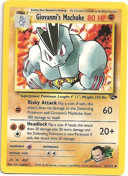 Giovanni's Machoke (42/132) [Gym Challenge]