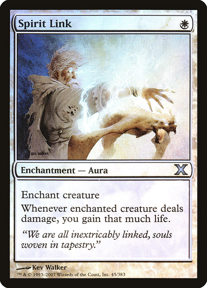 Spirit Link (Premium Foil) [Tenth Edition] (10E 45)