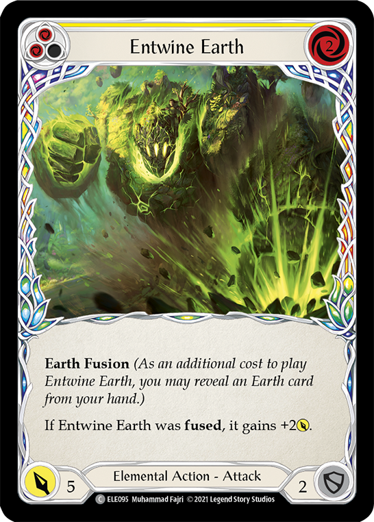 Entwine Earth (Yellow) [ELE095] 1st Edition Rainbow Foil