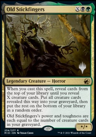 Old Stickfingers (Promo Pack) [Innistrad: Midnight Hunt Promo Pack] (PMID 234)