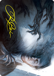 Dread Fugue Art Card (Gold-Stamped Signature) [Innistrad: Crimson Vow Art Series] (AVOW 31)